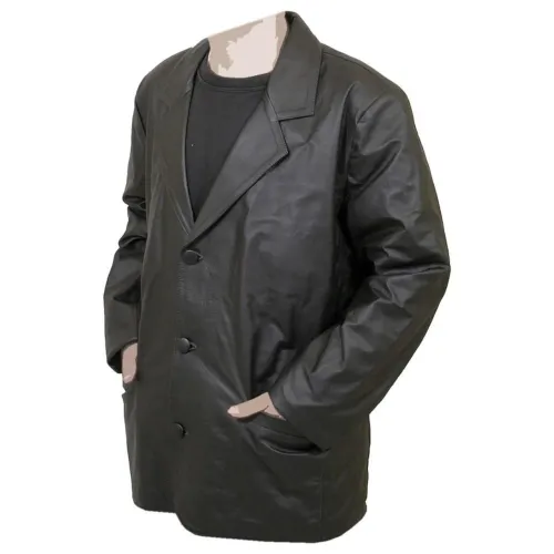 Casaco 100% couro masculino 