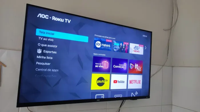 SMARTV AOC Roku 43 polegadas