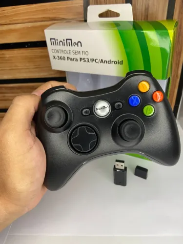 Controle Xbox 360 sem Fio com receptor
