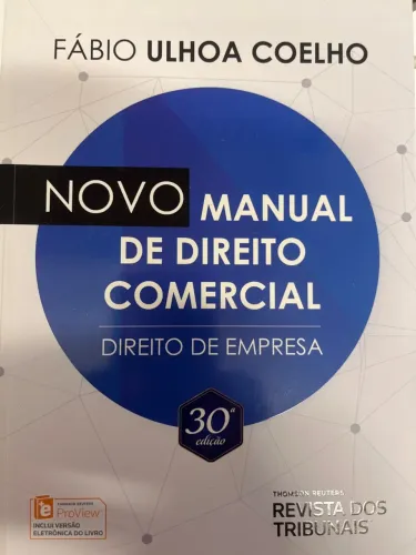 Livro Novo Manual de Direito Comercial (Direito de Empresa)
