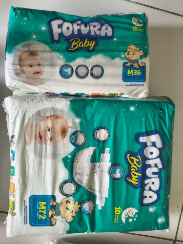 FRALDA DESCARTÁVEL FOFURA BABY - 36 unidades - PAC.