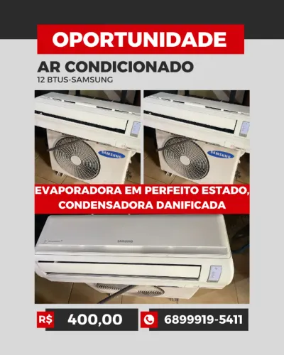 VENDO EVAPORADORA AR CONDICIONADO 12 BTUS