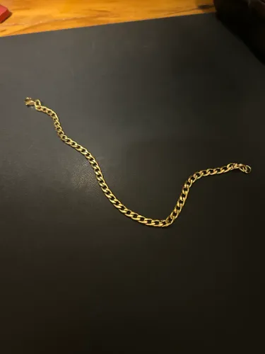 pulseira 5 mn banhada a ouro 18 k
