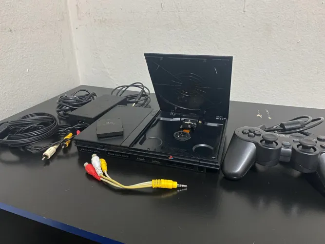 ? PS2 Slim Completo + 25 Jogos | Pronto para Jogar! ?