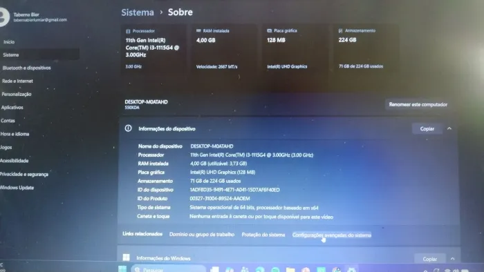 Vendo lap top Samsung