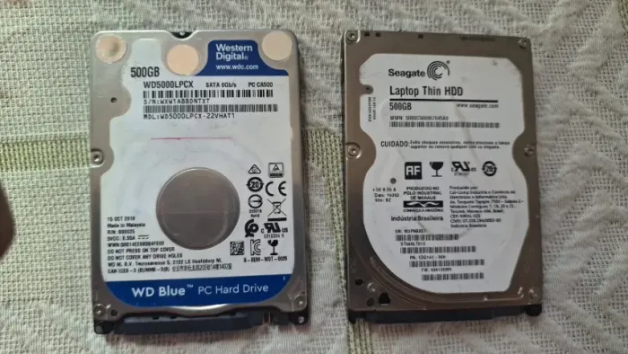 HDs Sata 500GB para Notebook