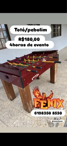 Totó/ pebolim aluguel. atendemos todo DF