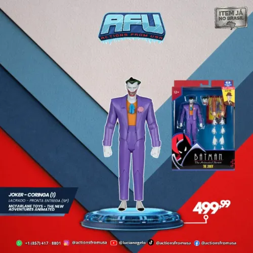 Joker (Coringa) The New Adventures Animated Mcfarlane Toys