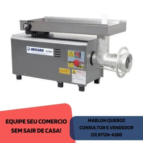 Moedor de Carne Boca 22 Beccaro Bivolt Inox