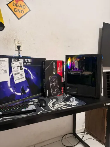 PC Gamer XEON 2650 v4 + RX 6600 8GB | 480GBssd/16GB c/ Monitor Pichau 24" 200Hz