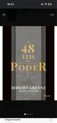 Livro 48 leis do poder capa dura