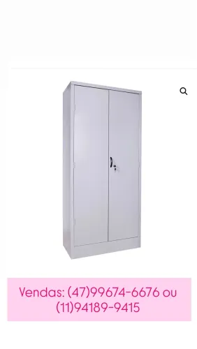 Armário de aço com 4 bandejas 