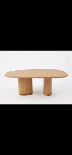 Mesa de jantar 2.00 metros design orgânico alto padrão