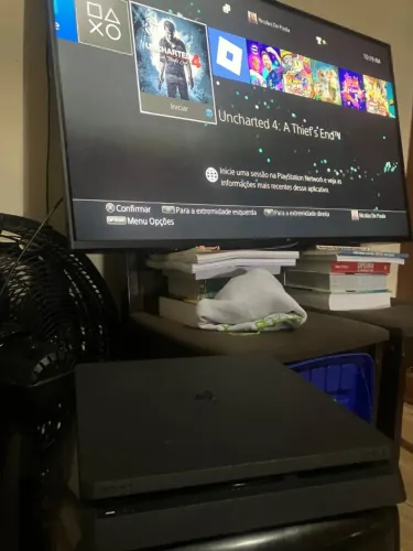 ? PS4 slim + 4 CONTROLES | 1 ORIGINAL | UNCHARTED 4 | FUNCIONANDO 100%