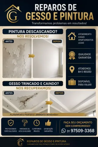 Gesso e pintura 