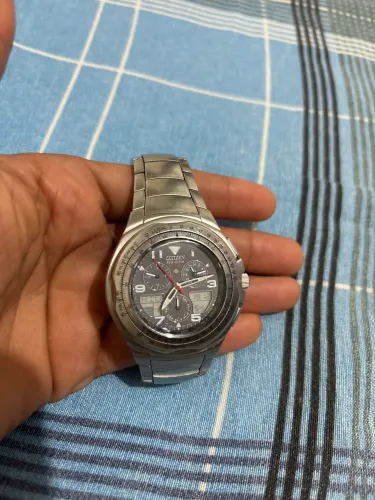 Relógio Citizen Eco-Drive Navihawk raro