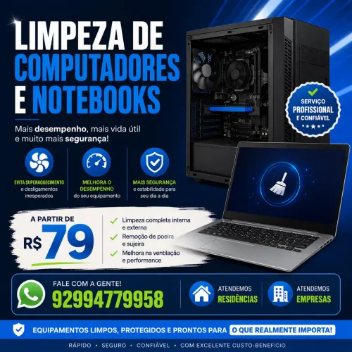 Limpeza formatação e conserto