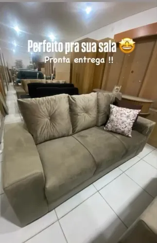 Oferta Especial de Sofá 3 lugares com Almofadas!!