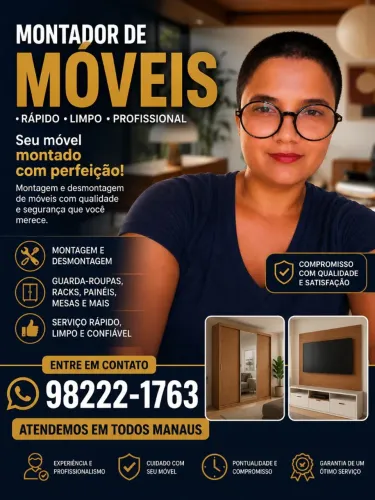 Montador de Móveis Atendemos em todos os bairros