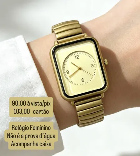 Relógio Feminino Dourado 