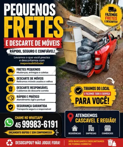 Frete e Descarte de Moveis