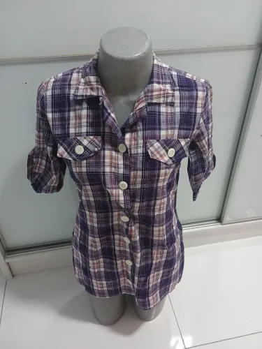 Blusa Xadrez Feminina 