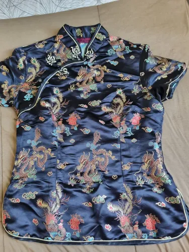 Camisa cetim japonesa p