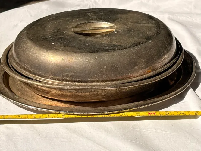 Antiga Bandeja/Prato Martin Hall & Co Sheffield - Shrewsbury Plate 40 cm