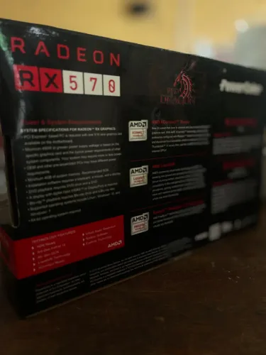 Placa de Vídeo AMD RX 570 4GB/8GB - Com Defeito (Travando)
