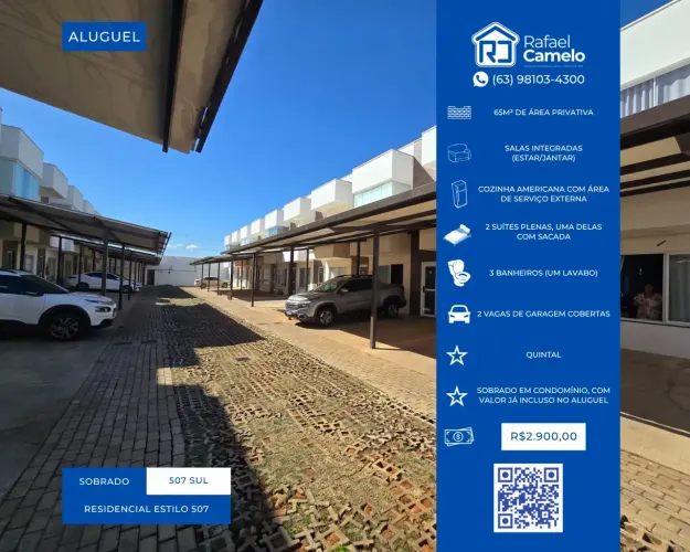 ALUGUEL - Apartament - Duas Suítes, uma com Varanda, Cozinha com Planejado, 2 Vagas - 507 