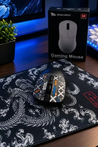 Mouse Gamer SMAILWOLF Sem Fio 2.4GHz com Design Moderno e Precisão