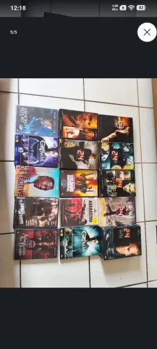LOTE COM 174 DVDS, FILMES E SÉRIES