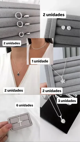 Kit 18 semijoias novas preço baixo