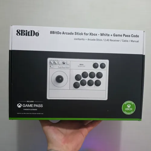 Controle Arcade Stick Sem Fio 8BitDo para Xbox/PC Branco (Envio OLX Pay)