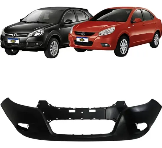 Parachoque Dianteiro Jac J3 2010 2011 2012 2013 Preto Preto Liso
