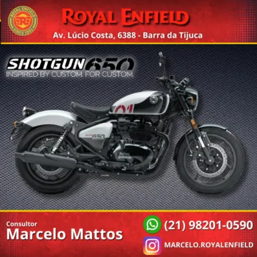 SHOTGUN 650 Stencil White 0KM - Marcelo Mattos