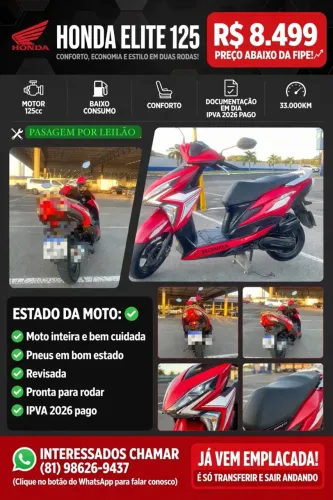 Honda Elite 125 2019