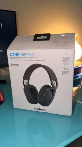 Fone Logitech Zone Vibe Wireless Ms Grafite - 981-001156 Grafite