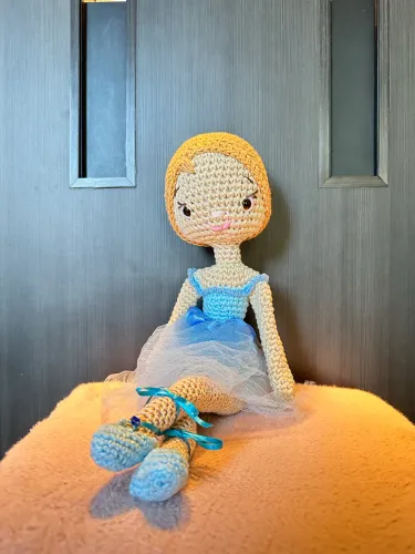 Boneca Bailarina Amigurumi