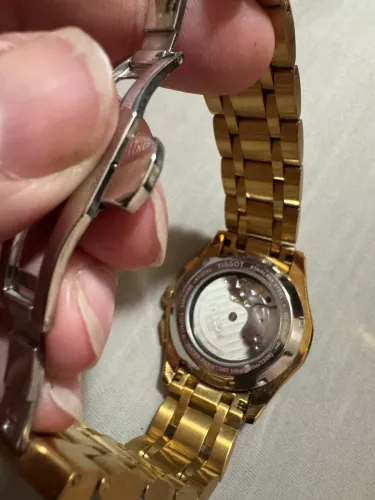 Relógio Tissot 1853 dourado automático 
