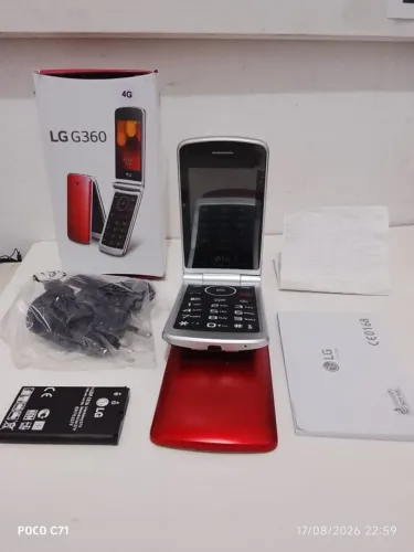 LG G360 não usado Celular P/ Idoso Zona Rural Radio Cor Vermelho LG G360 + Carregador