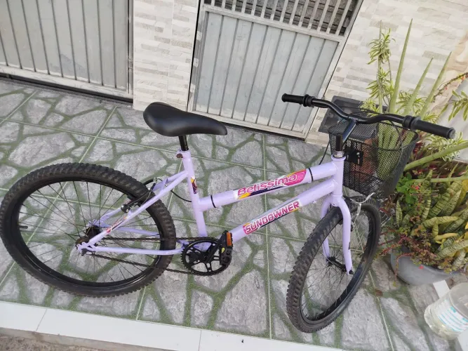 Bicicleta aro 24 feminina lilás