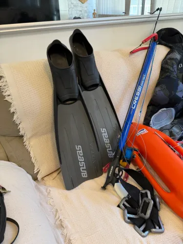 Equipamento completo de pesca submarina / mergulho 