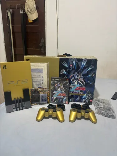 PS2 Dourado Gundam Gold Completo - Raríssimo - Caixa Original
