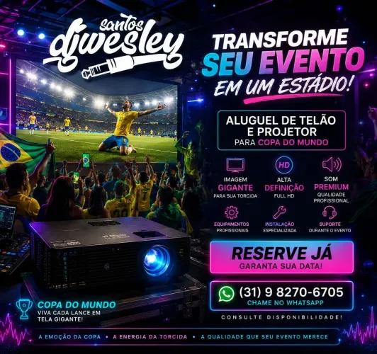 Aluguel De Projetor (data-show) + tela de projeção 
