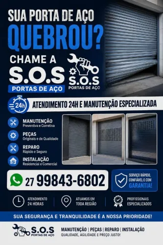 Manutenção e consertos de portas de aço 