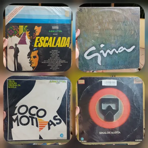 Novela vinil lp incomuns paetê reitor corpo locomotivas escalada alerta gina malu ricos 16