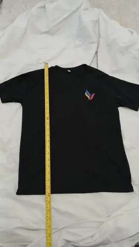 Camiseta dry fit uniforme Colégio Santa Amália Saude curta preta tam16