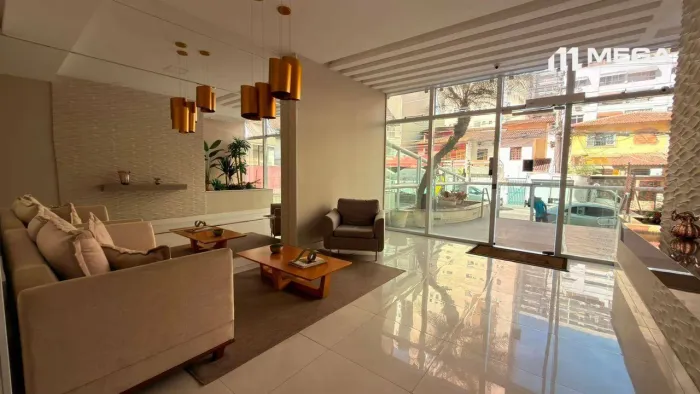 Apartamento com 2 dormitórios para alugar, 87 m² por R$ 4.616,67/mês - Praia da Costa - Vi