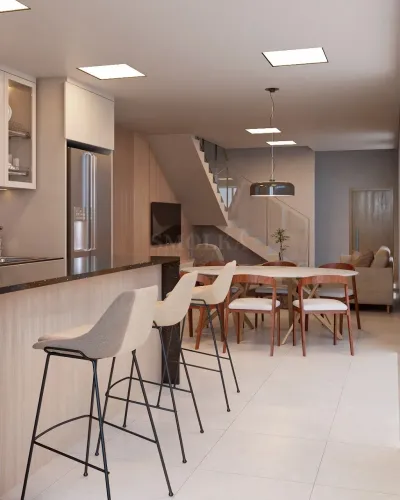 Casa Geminada com 3 quartos, à venda na Vargem Pequena, em Florianópolis.